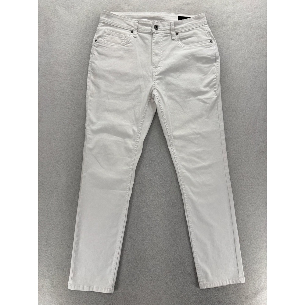 The Perfect Jean NYC Slim Thick Jeans Mens 33x32 White Stretch Denim Pants